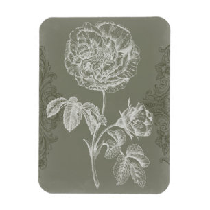 Floral Relief I Magnet