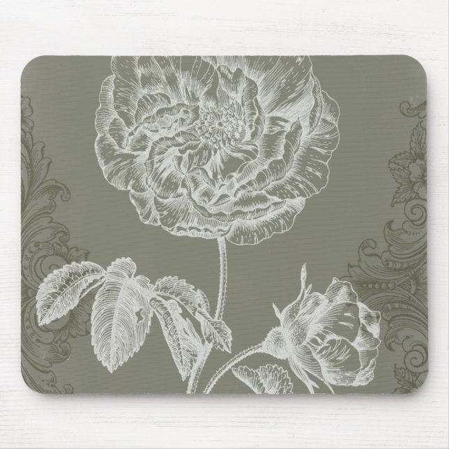 Floral Relief I Mouse Pad (Front)