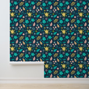 Floral Repetitive Pattern Wallpaper