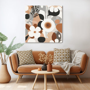 Floral Retro Canvas Print