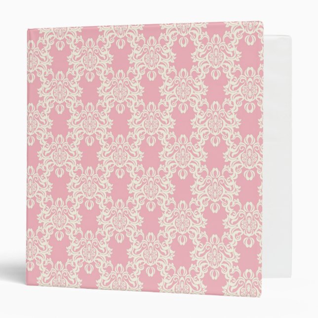 Floral retro damask binder (Front/Inside)