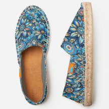 Floral Retro Espadrilles Ubuntu Chaussures "ACIANO