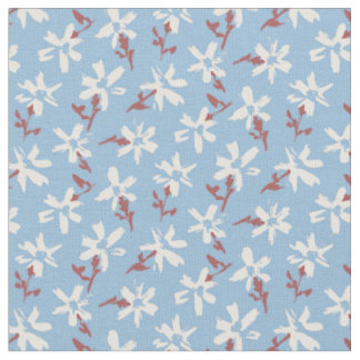Floral retro pattern in boho style. fabric