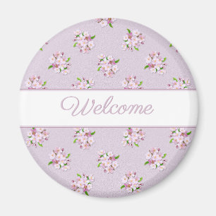 Floral Retro pattern Magnet