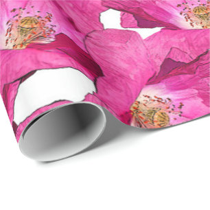 Floral retro spring  pattern. wrapping paper