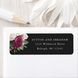 Floral Return Address