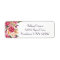 Floral return address label