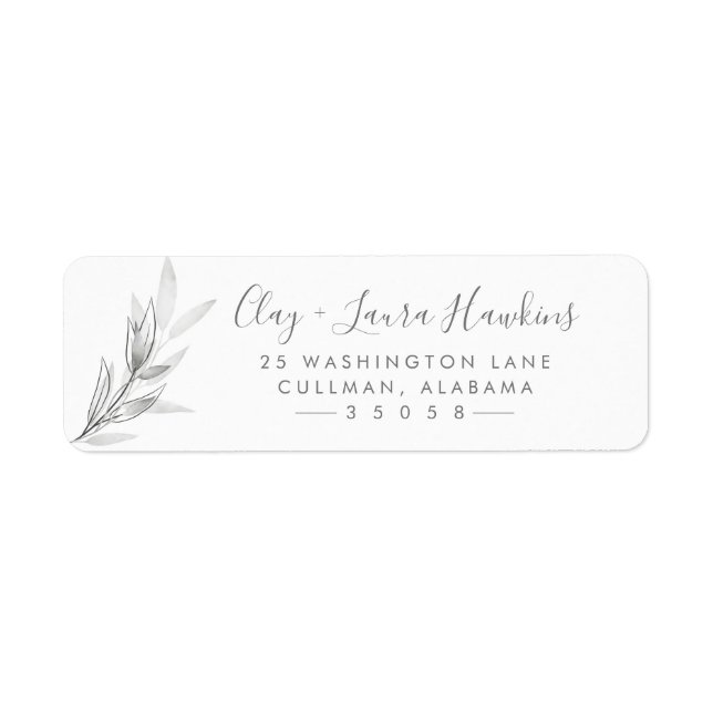 Floral | Return Address Label (Front)