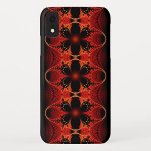 Floral Ribbon Abstract Fractal Art iPhone XR Case