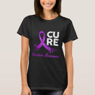 Floral Ribbon Overdose Awareness Costume Warrior G T-Shirt