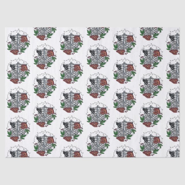 Floral Ribs Tissue Paper (Front)