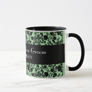 Floral Rococo Wedding, souvenir mug