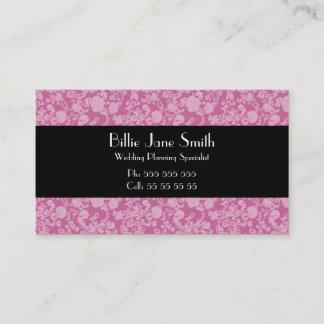 Floral Rococo Wedding, wedding industry business c Card