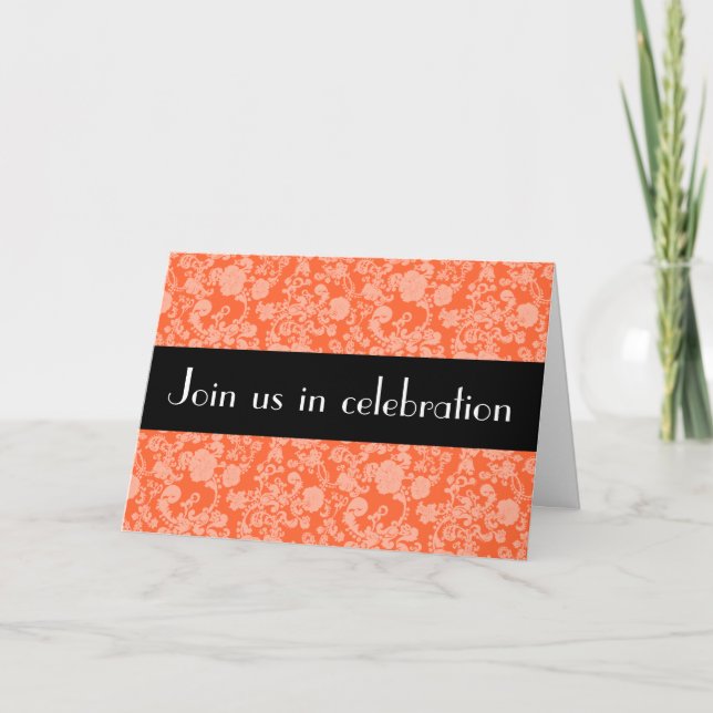 Floral Rococo Wedding, wedding invitaton Invitation (Front)