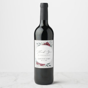 Floral Romance Wine Label
