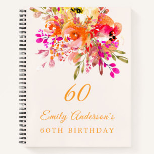 Floral Romantic 60e Anniversaire Livre d'or