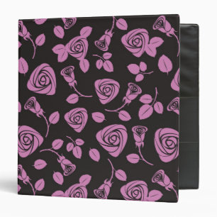 Floral Rose Background Binder
