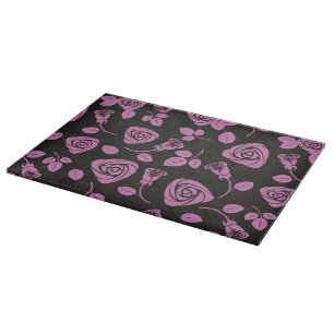 Floral Rose Background Cutting Board