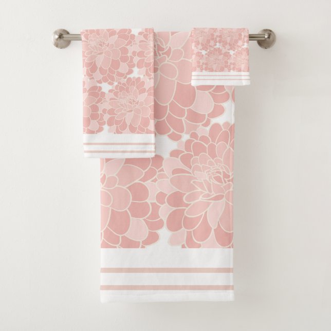 Floral rose et blanc (En situation)