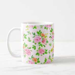 Floral Rose Flowers Pattern-23656 Coffee Mug