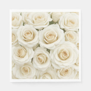 Floral Rose Paper Napkins