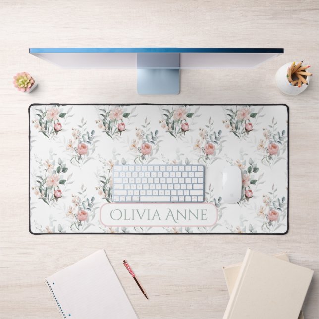 Floral rose personnalisé (Bureau 1)