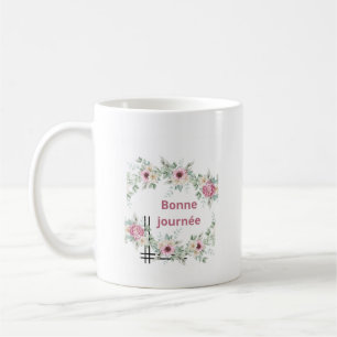 Floral Rose & Watercolor Flowers Good Morning Mug