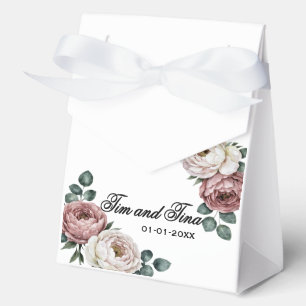 Floral Rose Wedding Favour Box