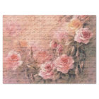 Floral Roses Antique Handwriting Decoupage
