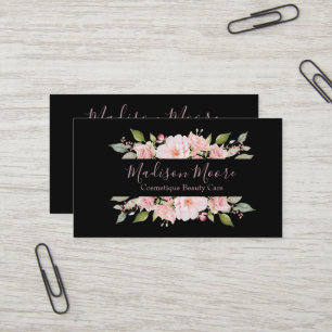 Floral Roses Surround Frame Business Card