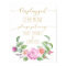 floral roses unplugged wedding print sign