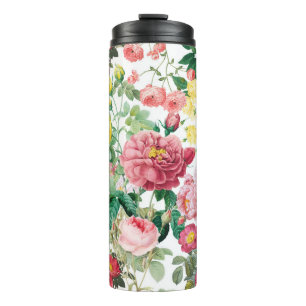 Floral Roses Vintage Spring Garden      Thermal Tumbler