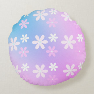 Floral  round pillow