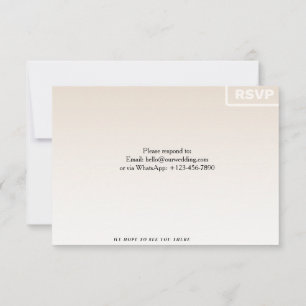 Floral RSVP Card Custom Wedding Reply Card