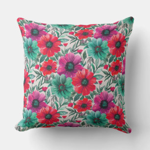  Floral rustic fashion retro pattern Outdoor Pillow