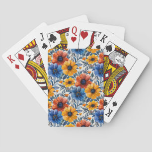  Floral rustic fashion retro pattern Playing Cards