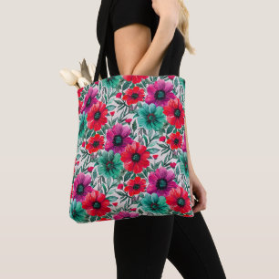 Floral rustic fashion retro pattern Tote Bag