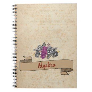 Floral Rustic Inspire School Notebook