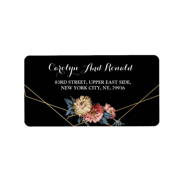 Floral Rustic Magnolia String Lights Label (Front)