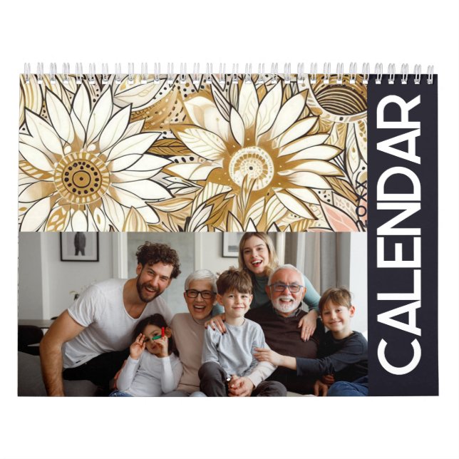 Floral rustic vintage elegant boho calendar (Cover)