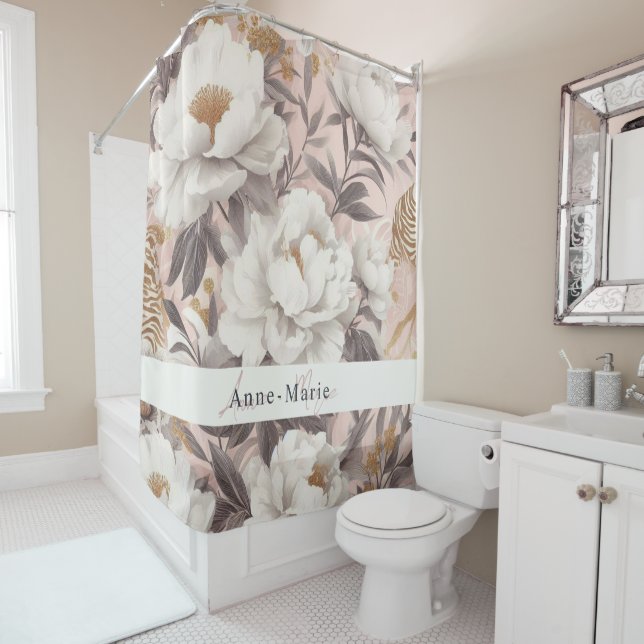 Floral rustic vintage elegant grey (In Situ)