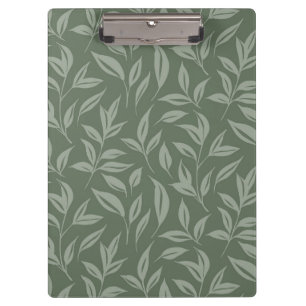 Floral Sage Green Clipboard