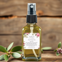 Floral | Sage Smudge Spray Étiquettes de bouteille