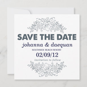 floral save the date