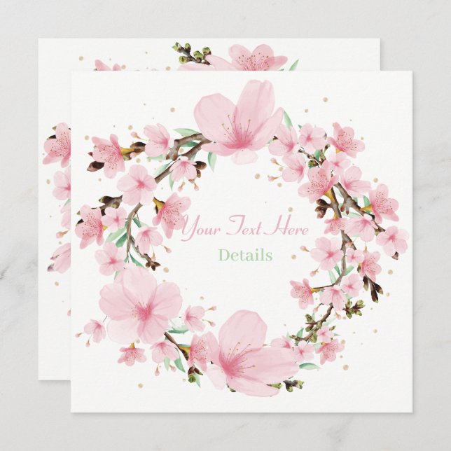  Floral Save The Date (Front/Back)