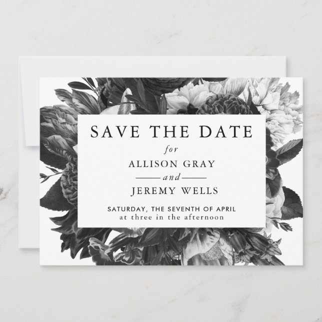 Floral Save the Date (Front)