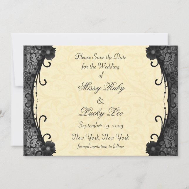 Floral Save the Date (Front)