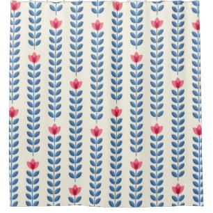 Floral Scandinavian Geometric Retro Wallpaper