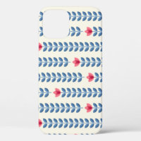 Floral Scandinavian Geometric Retro Wallpaper