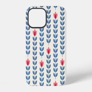 Floral Scandinavian Geometric Retro Wallpaper iPhone 12 Case